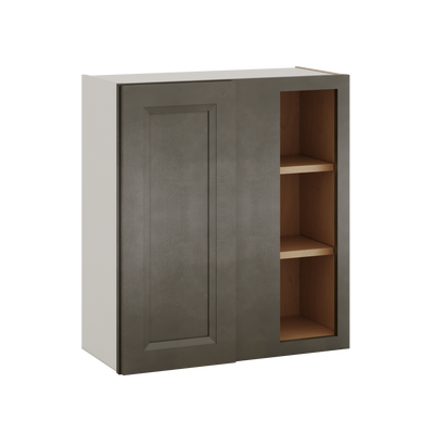 Blind Corner Huntington Cinder Double Shaker Wall Cabinet (left or right) 27" Wide by 30", 36" or 42" Tall