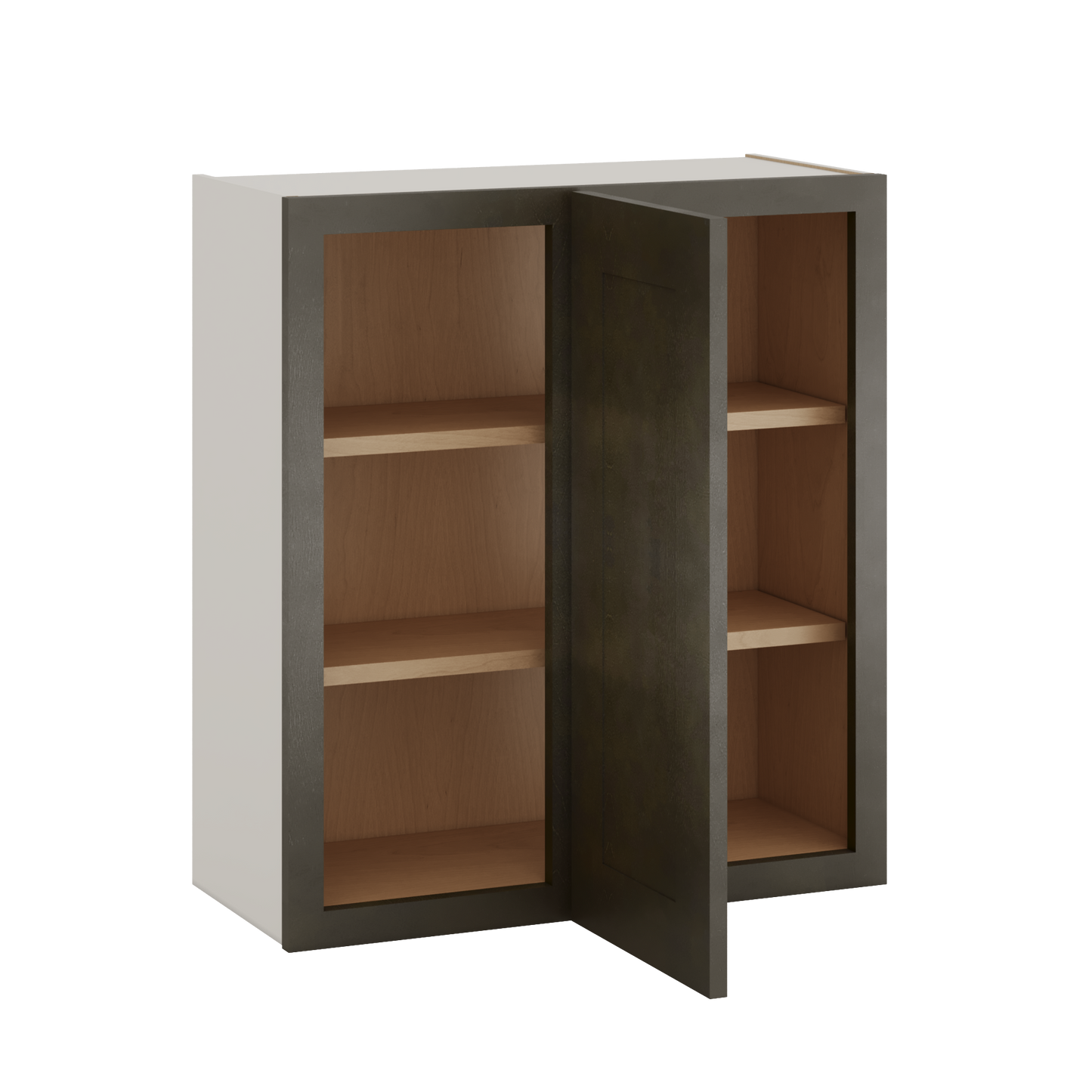 Blind Corner Huntington Cinder Double Shaker Wall Cabinet (left or right) 27" Wide by 30", 36" or 42" Tall