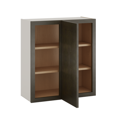 Blind Corner Huntington Cinder Double Shaker Wall Cabinet (left or right) 27" Wide by 30", 36" or 42" Tall