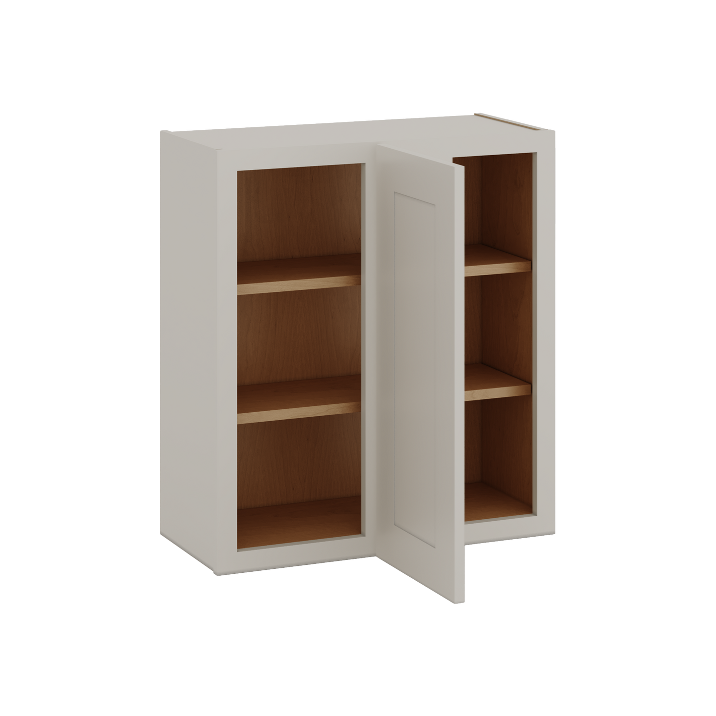 Blind Corner 27LGDS Laguna Gray Double Shaker Wall Cabinet (left or right) 27" Wide by 30", 36" or 42" Tall