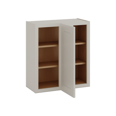 Blind Corner 27LGDS Laguna Gray Double Shaker Wall Cabinet (left or right) 27" Wide by 30", 36" or 42" Tall