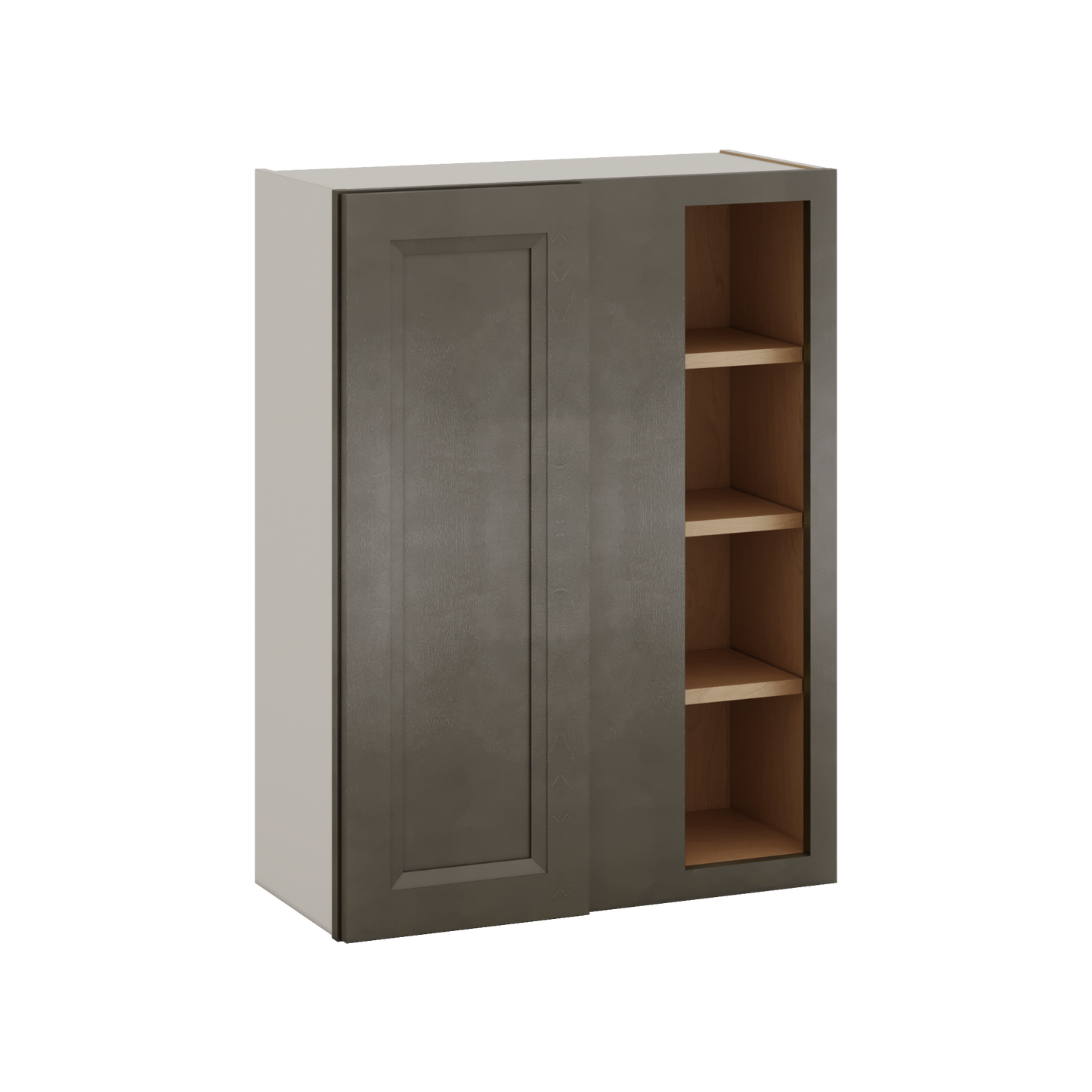 Blind Corner Huntington Cinder Double Shaker Wall Cabinet (left or right) 27" Wide by 30", 36" or 42" Tall