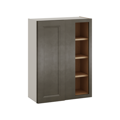 Blind Corner Huntington Cinder Double Shaker Wall Cabinet (left or right) 27" Wide by 30", 36" or 42" Tall
