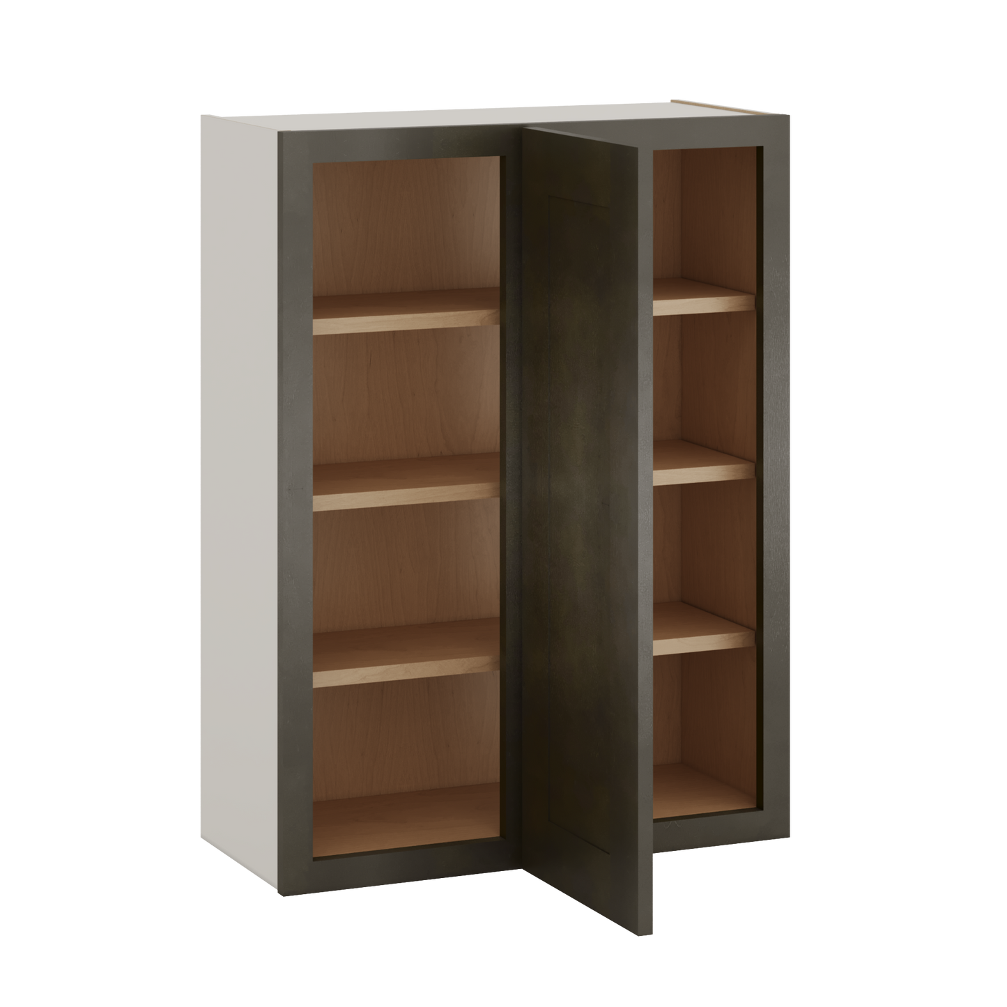 Blind Corner Huntington Cinder Double Shaker Wall Cabinet (left or right) 27" Wide by 30", 36" or 42" Tall