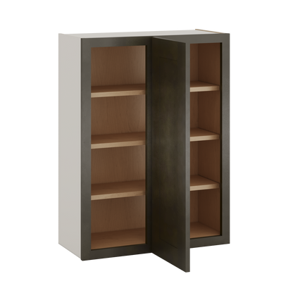 Blind Corner Huntington Cinder Double Shaker Wall Cabinet (left or right) 27" Wide by 30", 36" or 42" Tall