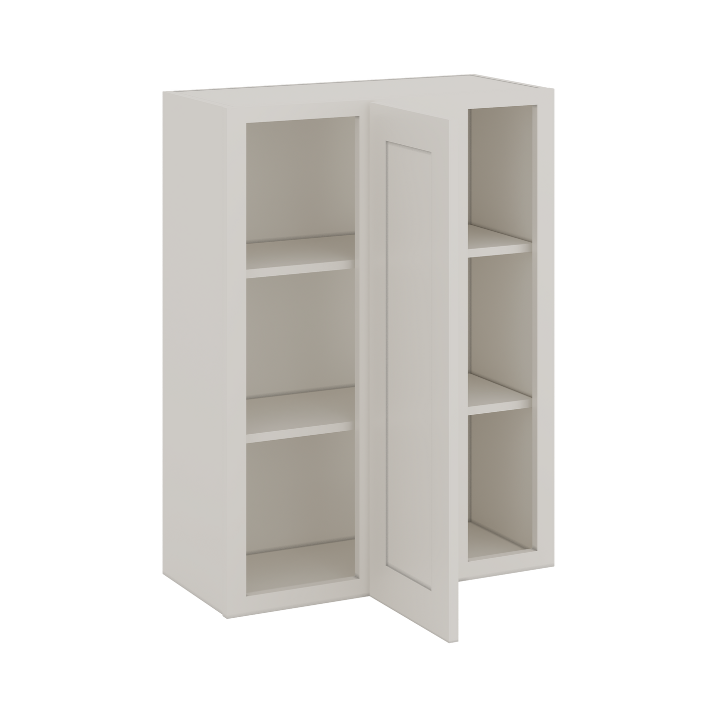 Blind Corner ICE White Shaker 1-1/4" Overlay Wall Cabinet (left or right) 27" Wide by 30", 36" or 42" Tall CWS/CWB