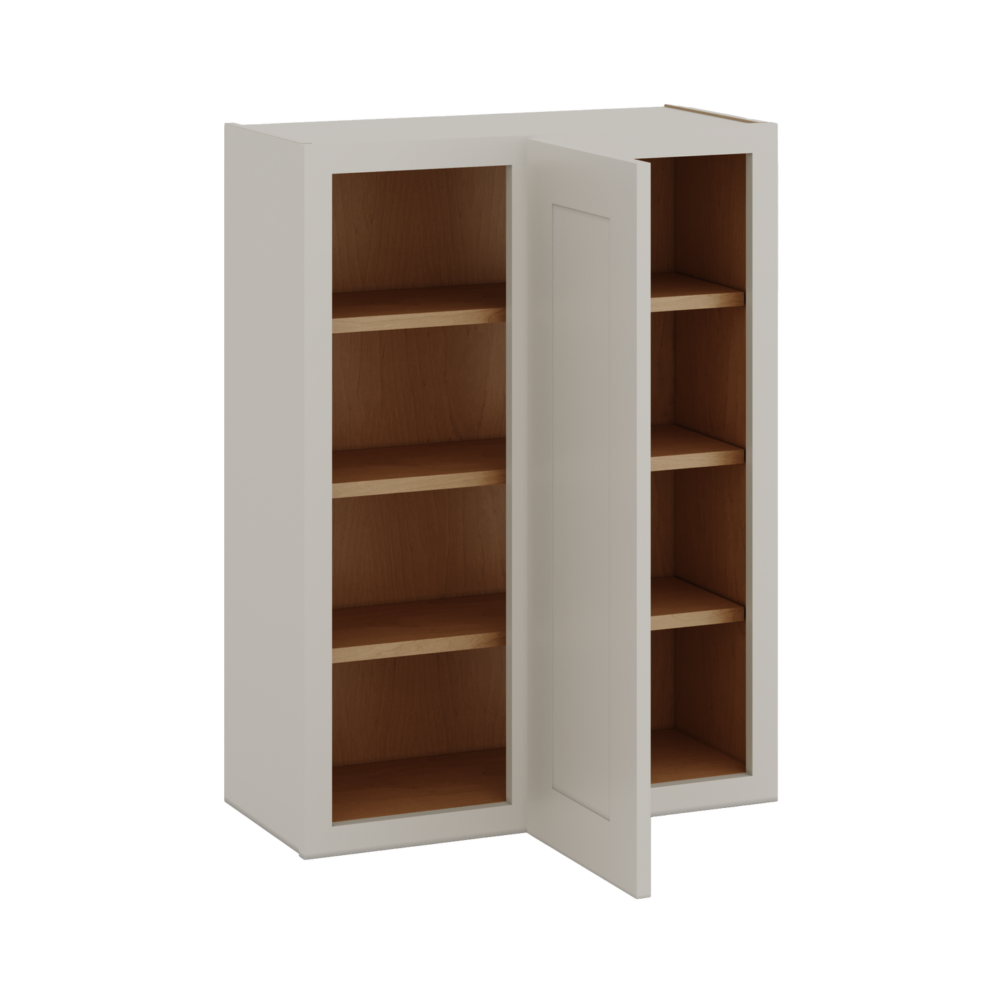 Blind Corner 27LGDS Laguna Gray Double Shaker Wall Cabinet (left or right) 27" Wide by 30", 36" or 42" Tall