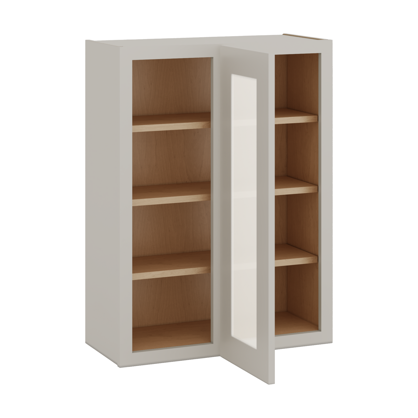 Blind Corner 27LGDS Laguna Gray Double Shaker Glass Ready Wall Cabinet (left or right) 27" Wide by 30", 36" or 42" Tall