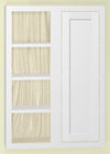 Custom Blind Corner Wall Inset Cabinet 27" Wide by 9", 12" 15", 18", 21", 24", 27", 30", 33", 36", 39  and 42" Tall