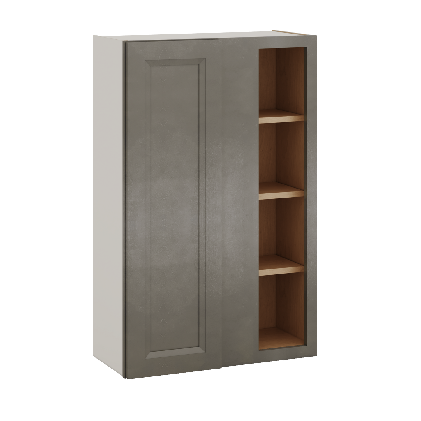 Blind Corner Huntington Cinder Double Shaker Wall Cabinet (left or right) 27" Wide by 30", 36" or 42" Tall
