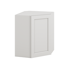 Diagonal Corner ICE White Shaker 1-1/4" Overlay Wall Cabinet 24" Wide by 30", 36" & 42" Tall CWS/CWB