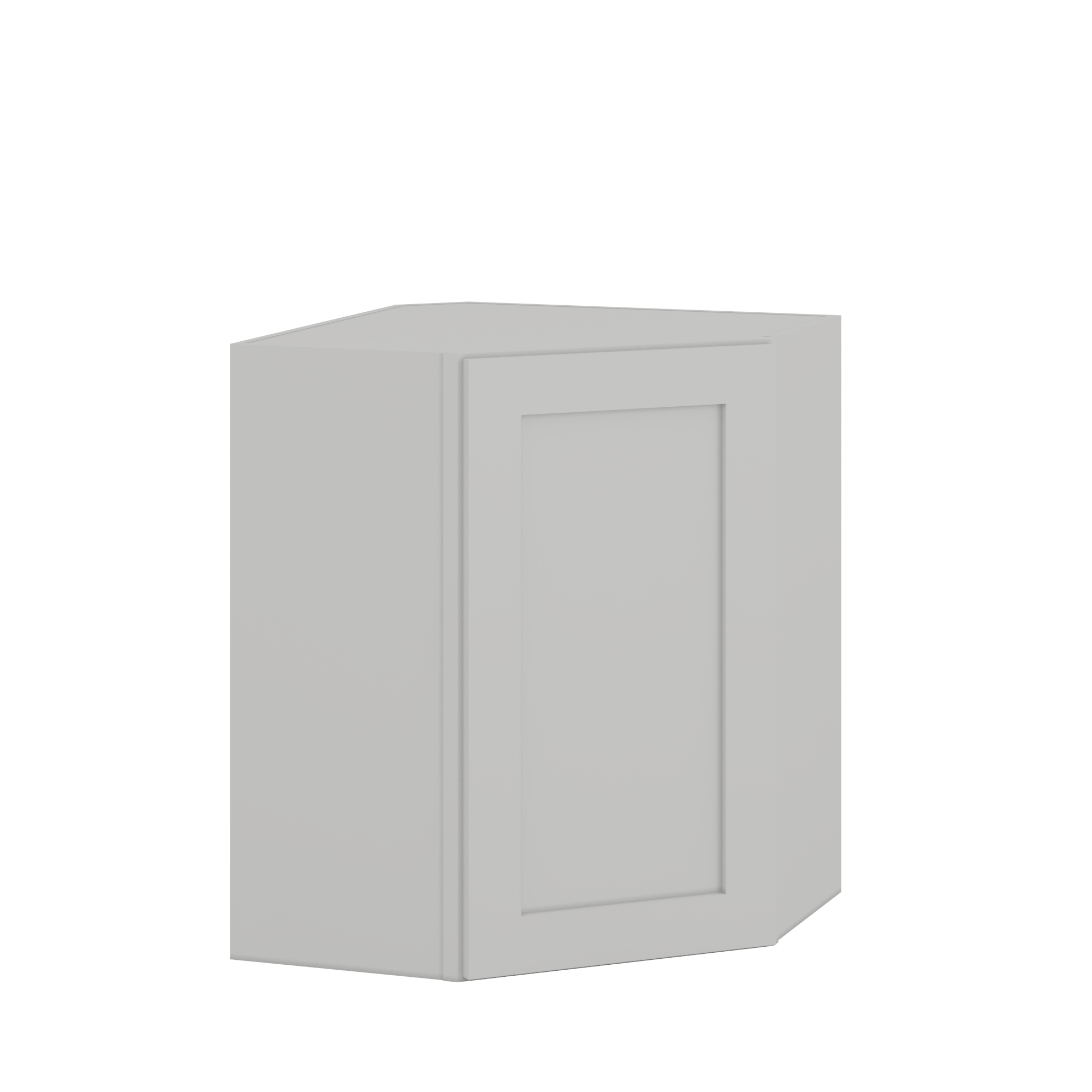 24" Width | 30", 36", and 42" Height | Wall Diagonal Corner Cabinet | RTA Unassembled | Premium White Full Overlay
