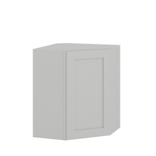 24" Width | 30", 36", and 42" Height | Wall Diagonal Corner Cabinet | RTA Unassembled | Premium White Full Overlay