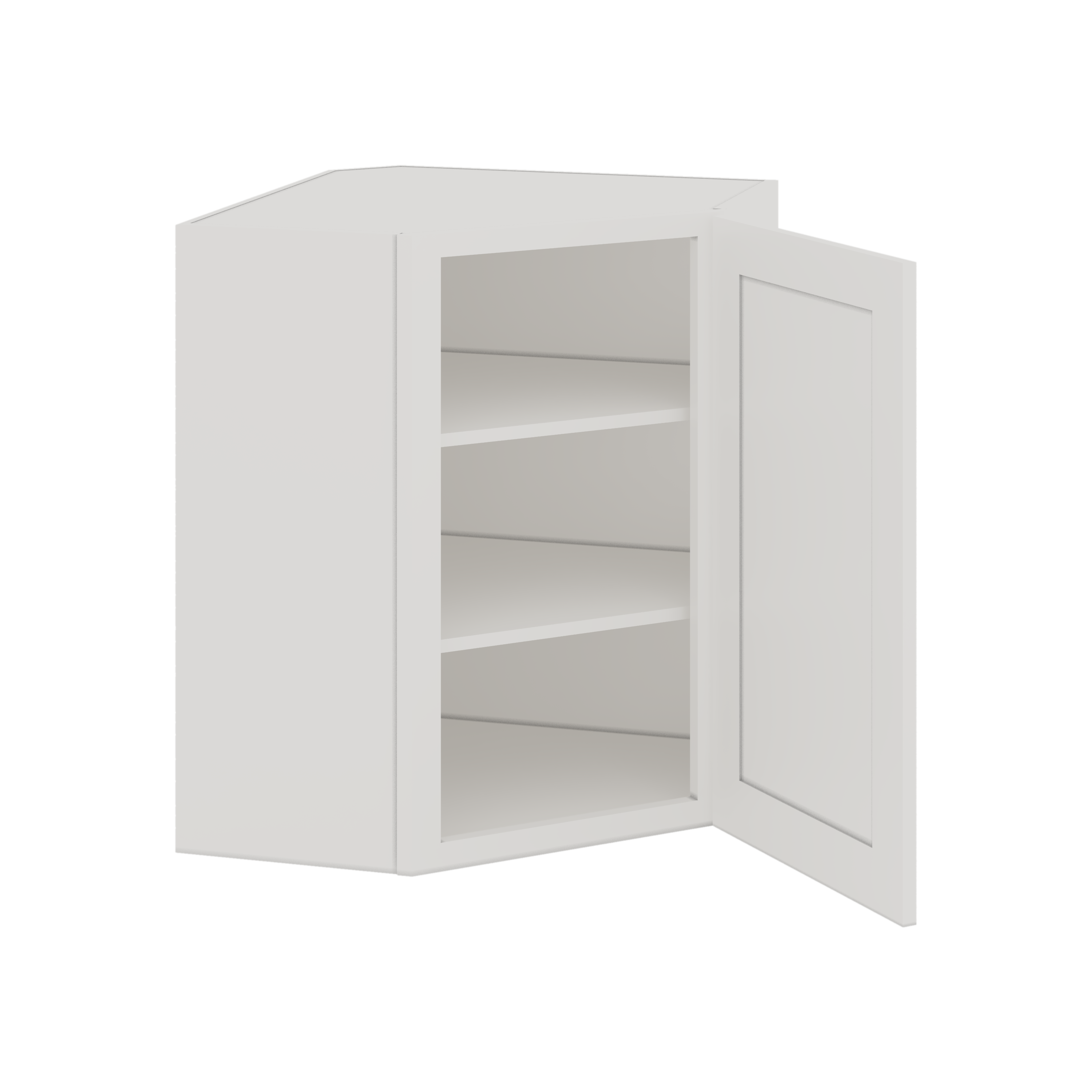 Diagonal Corner 2WS White Shaker 1-1/4