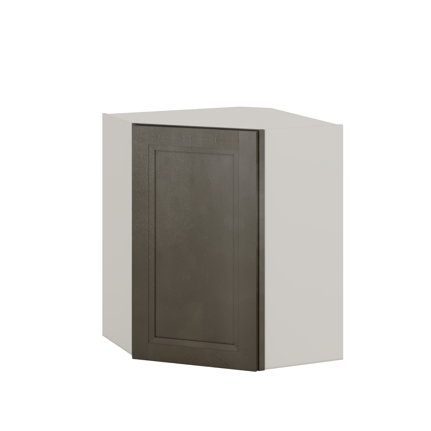 Diagonal Corner Huntington Cinder Double Shaker Wall Cabinet 24" Wide by 30", 36" & 42" Tall