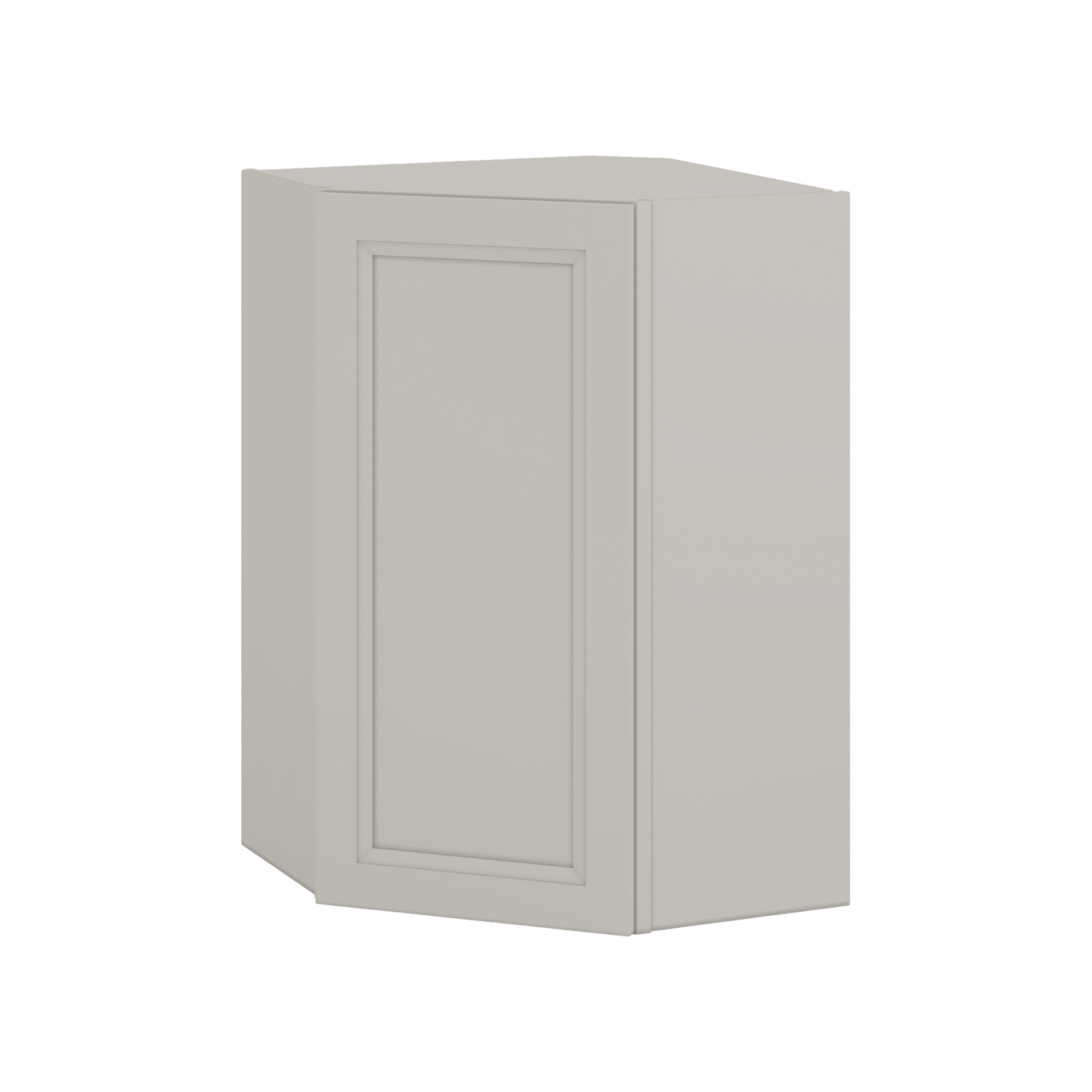 Diagonal Corner 27LGDS Laguna Gray Double Shaker Wall Cabinet 24" Wide by 30", 36" & 42" Tall