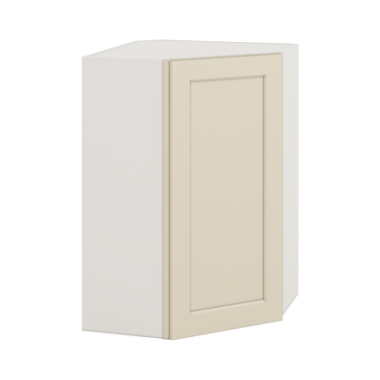 WDC2436 Manhattan Cream Diagonal Wall Kitchen Cabinet RTA