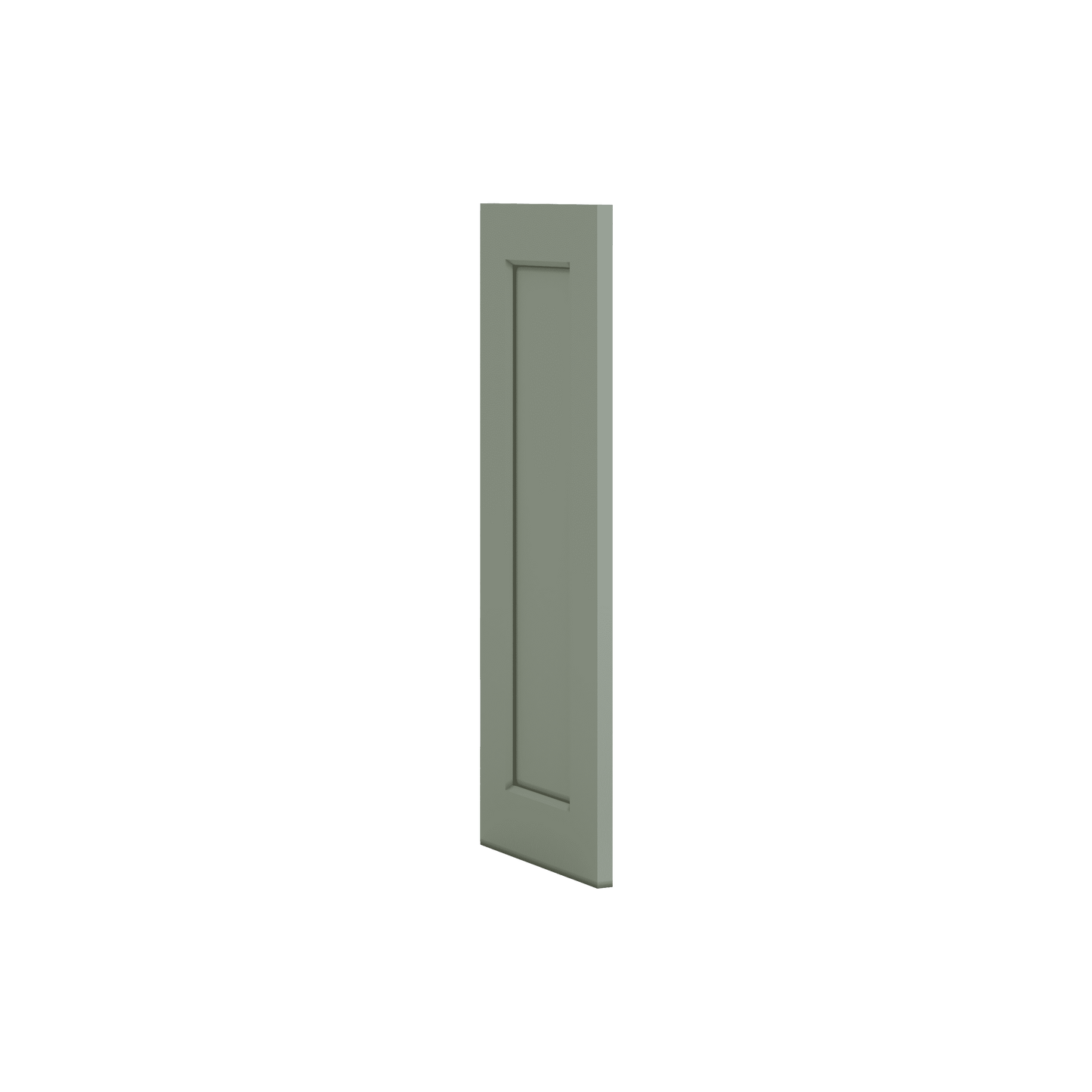 False Door Green Shaker Decorative Style