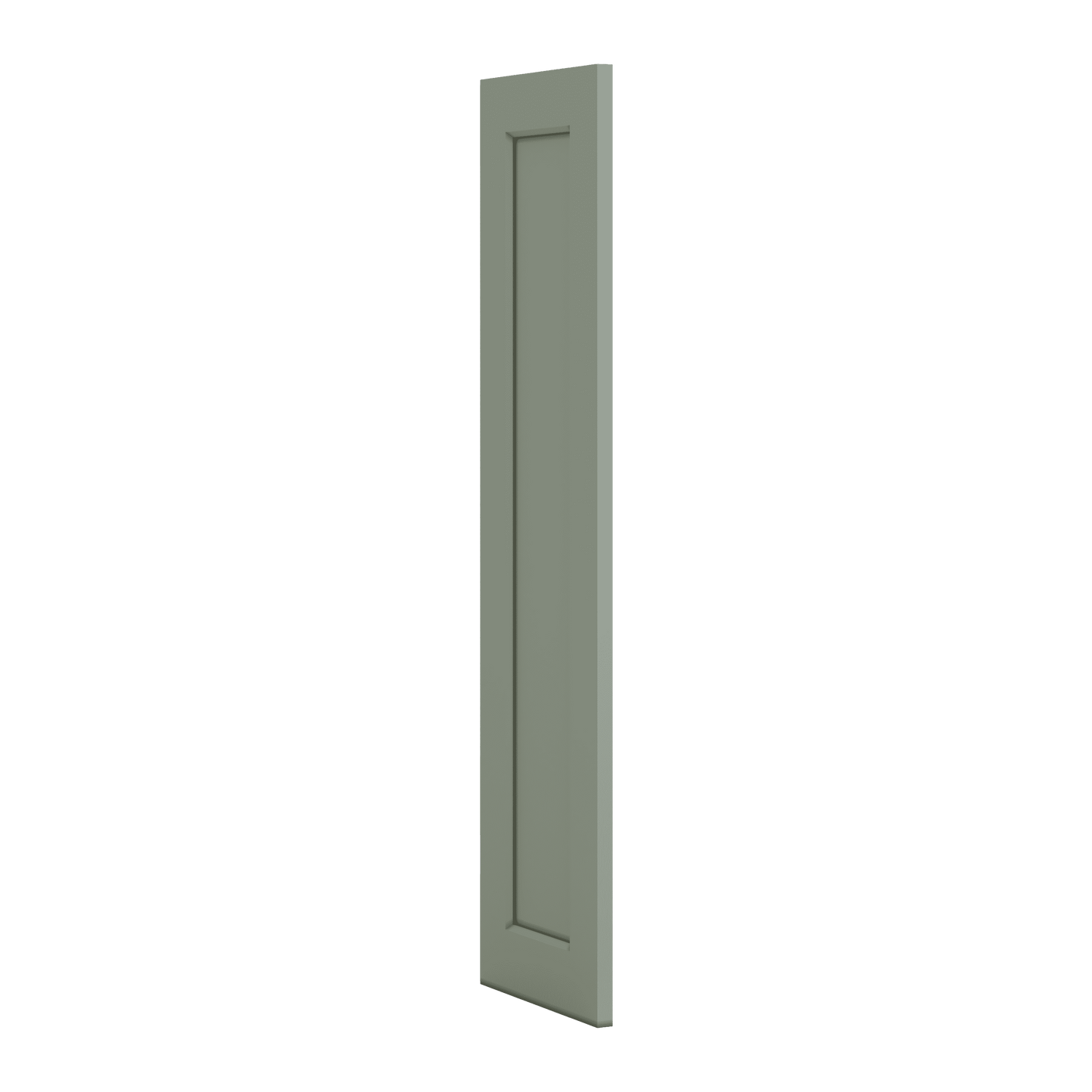 False Door Green Shaker Decorative Style