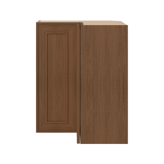 Ivory elegant craftsman shaker easy reach corner 24"–42" rta kitchen cabinet – angle view