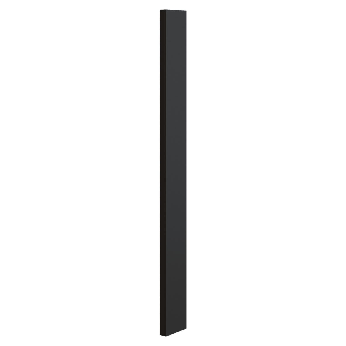 Wall Cabinet Filler Trim Pieces Wall Filler 3" x 30", 36" & 42" 15HNS Hermosa Noir Black Shaker 1-1/4" Overlay