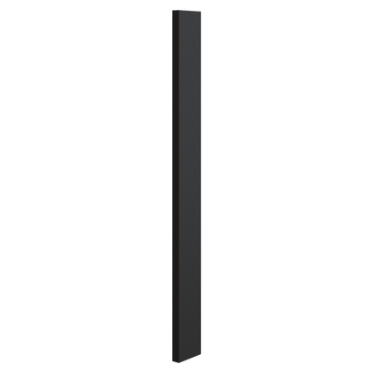 Wall Cabinet Filler Trim Pieces Wall Filler 3" x 30", 36" & 42" 15HNS Hermosa Noir Black Shaker 1-1/4" Overlay