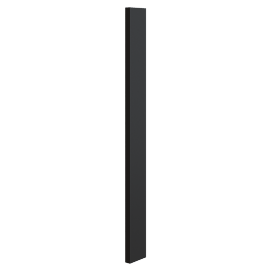 Wall Cabinet Filler Trim Pieces Wall Filler 3" x 30", 36" & 42" 15HNS Hermosa Noir Black Shaker 1-1/4" Overlay
