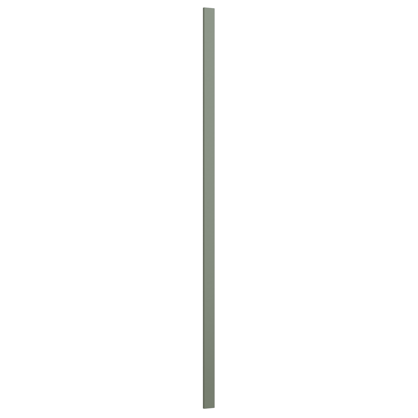 Tall Cabinet Filler Trim Pieces 1.5", 3" & 6" x 96" Tall Filler 14SG Sage Green Shaker 1-1/4" Overlay