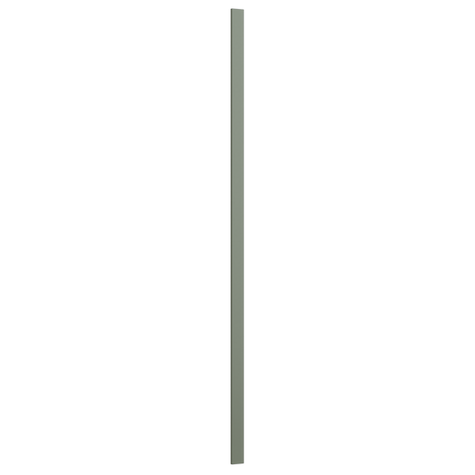 Tall Cabinet Filler Trim Pieces 1.5", 3" & 6" x 96" Tall Filler 14SG Sage Green Shaker 1-1/4" Overlay