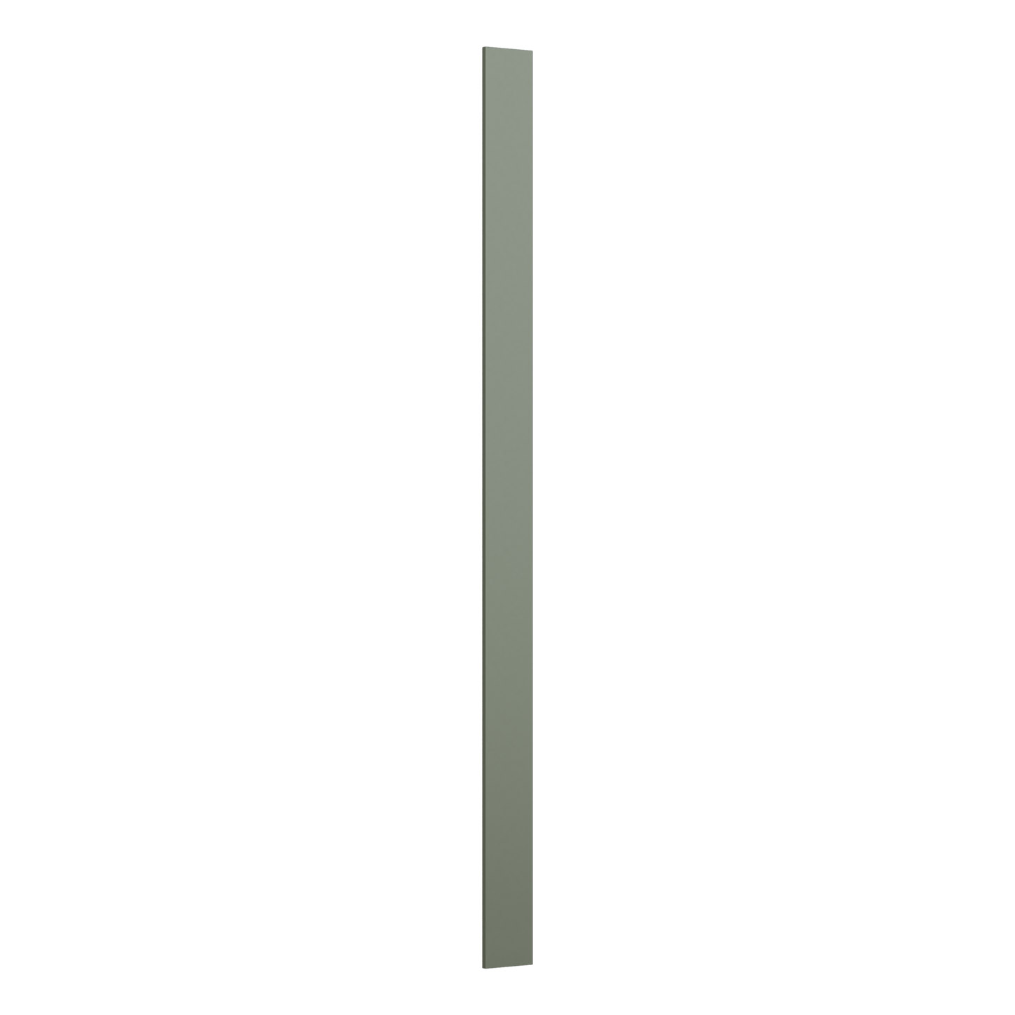 Tall Cabinet Filler Trim Pieces 1.5", 3" & 6" x 96" Tall Filler 14SG Sage Green Shaker 1-1/4" Overlay