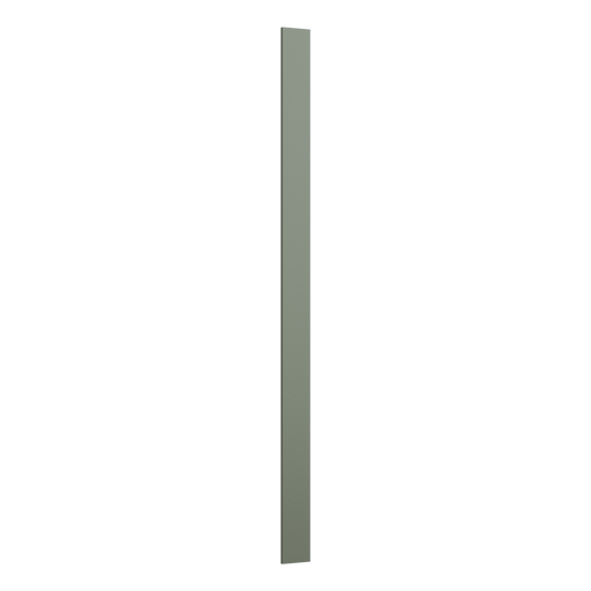 Tall Cabinet Filler Trim Pieces 1.5", 3" & 6" x 96" Tall Filler 14SG Sage Green Shaker 1-1/4" Overlay