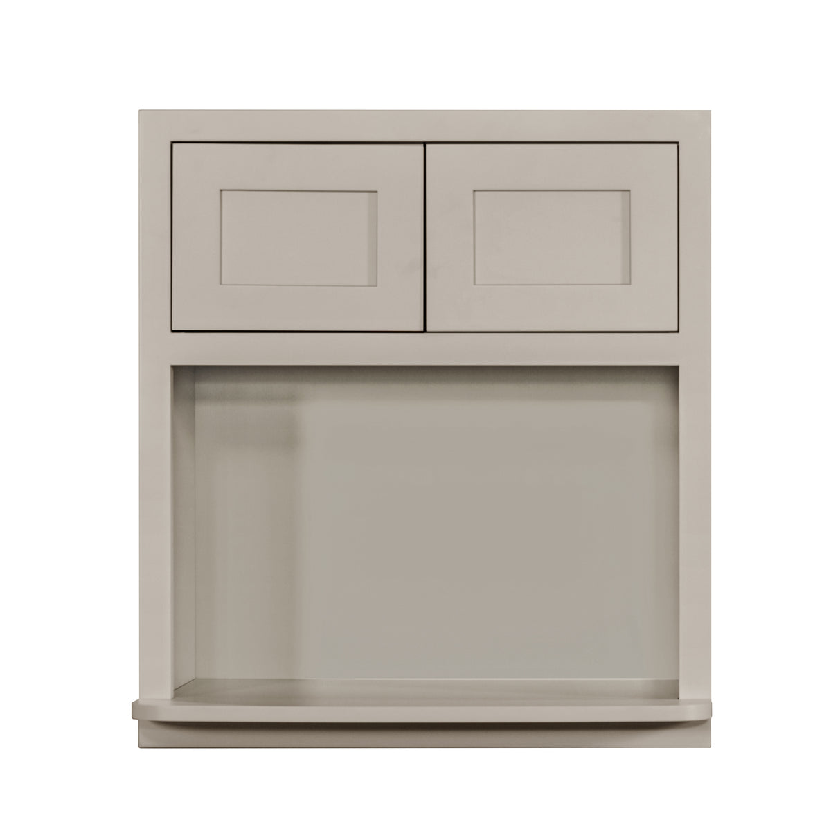 Microwave Cabinet Tuscan Gray Inset Shaker Wall Cabinet 27" Wide 30" & 39" Tall