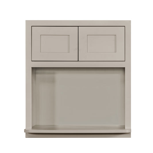 Microwave Cabinet Tuscan Gray Inset Shaker Wall Cabinet 27" Wide 30" & 39" Tall