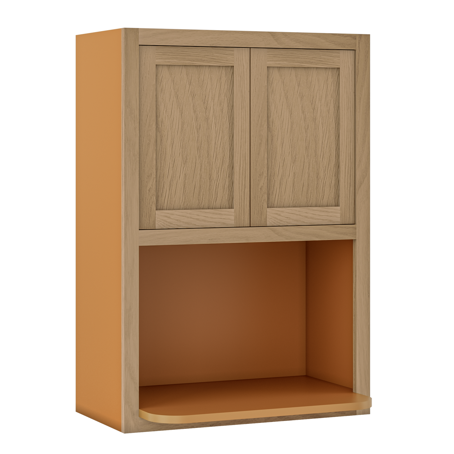 Microwave Cabinet White oak Inset Shaker Wall Cabinet 27" Wide 30" & 39" Tall