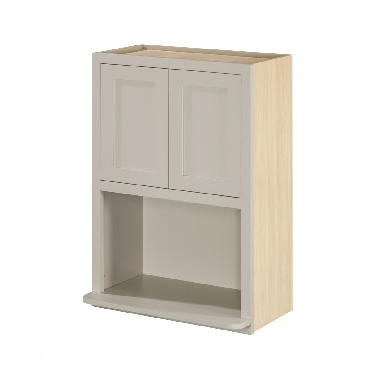 Microwave Cabinet Tuscan Gray Inset Shaker Wall Cabinet 27" Wide 30" & 39" Tall