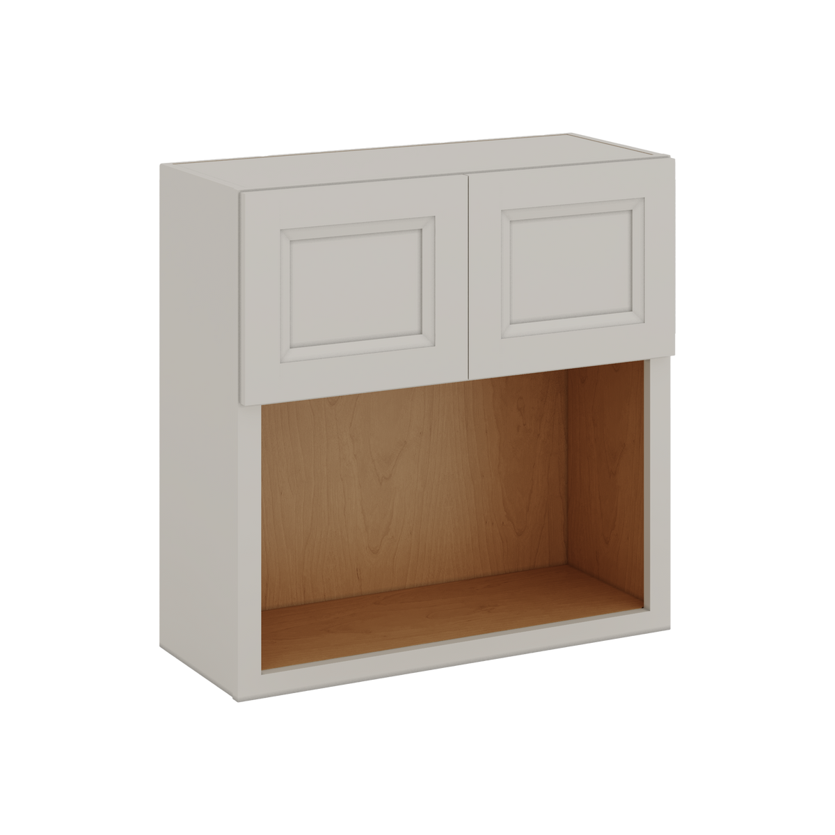 Microwave Shelf Cabinet 27LGDS Laguna Gray Double Shaker Cabinet 27" Wide by 30", 36" & 42" Tall