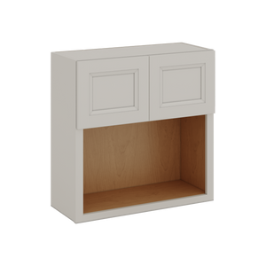 27" Microwave Shelf Cabinet Espresso Shaker 1-1/4" Overlay Cabinet Shaker Cabinet 27" Wide by 30", 36" & 42" Tall