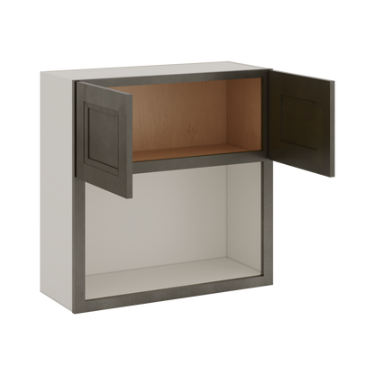 Microwave Shelf Cabinet Huntington Cinder Double Shaker Cabinet 27" Wide by 30", 36" & 42" Tall
