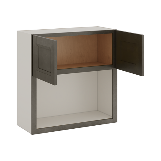 Microwave Shelf Cabinet Huntington Cinder Double Shaker Cabinet 27" Wide by 30", 36" & 42" Tall