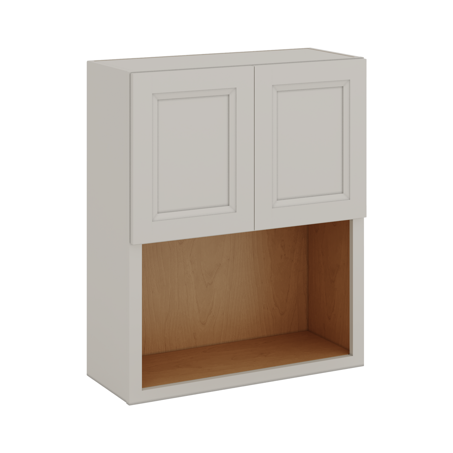 Microwave Shelf Cabinet 27LGDS Laguna Gray Double Shaker Cabinet 27" Wide by 30", 36" & 42" Tall