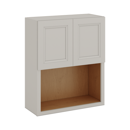 Microwave Shelf Cabinet 27LGDS Laguna Gray Double Shaker Cabinet 27" Wide by 30", 36" & 42" Tall