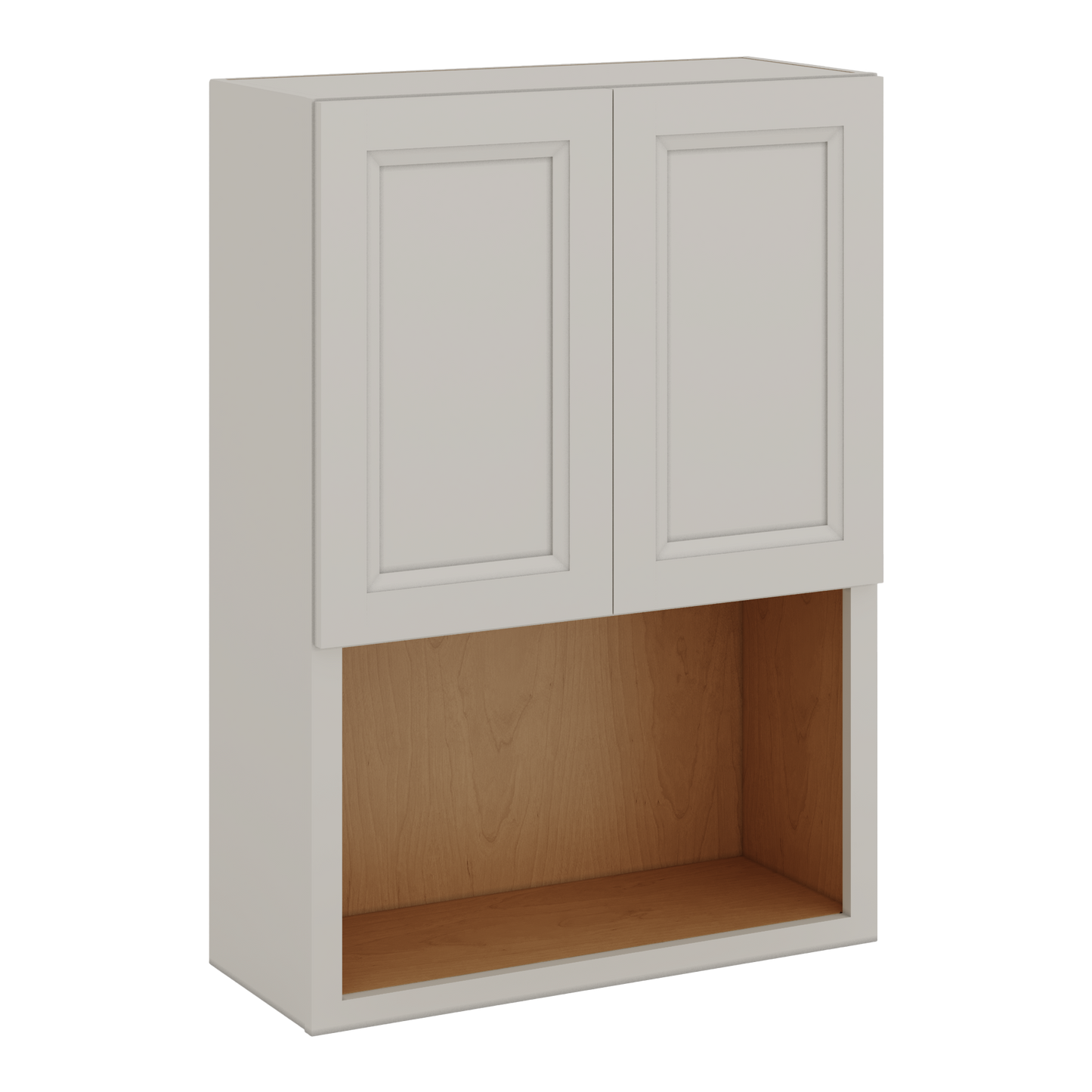 Microwave Shelf Cabinet 27LGDS Laguna Gray Double Shaker Cabinet 27" Wide by 30", 36" & 42" Tall