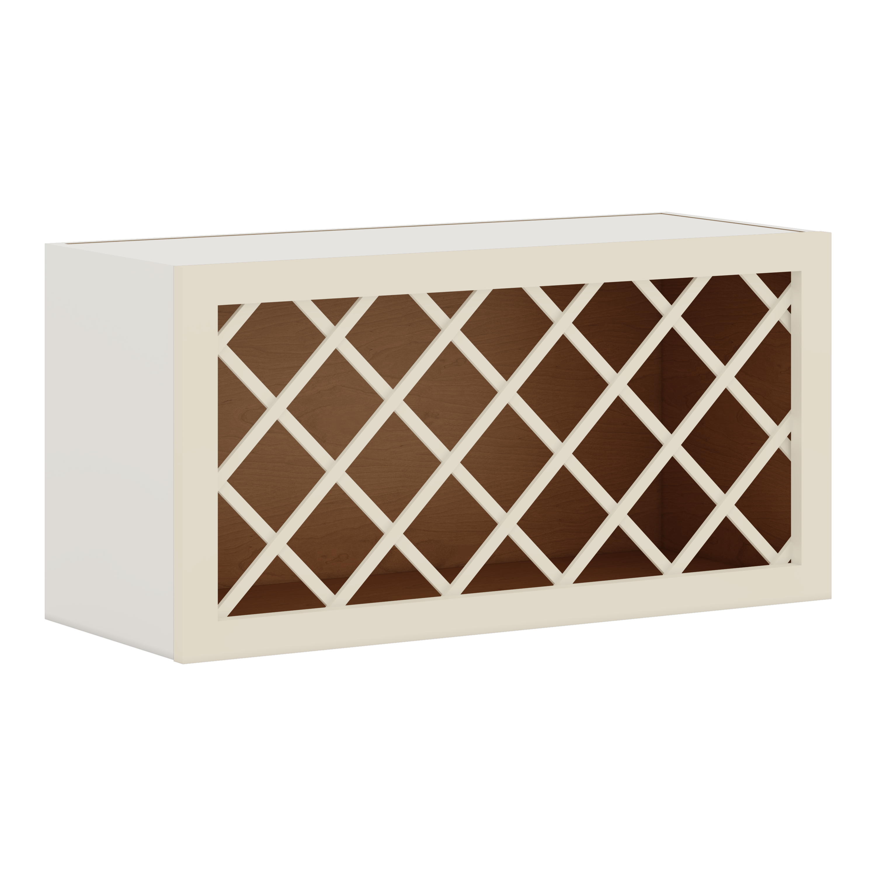 Wine Rack Manhattan Cream Shaker Cabinet - RTA Wholesalers