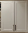 Gray Shaker 1-1/4" Overlay Base Cabinet - One Door 9", 12", 15", 18", 21"