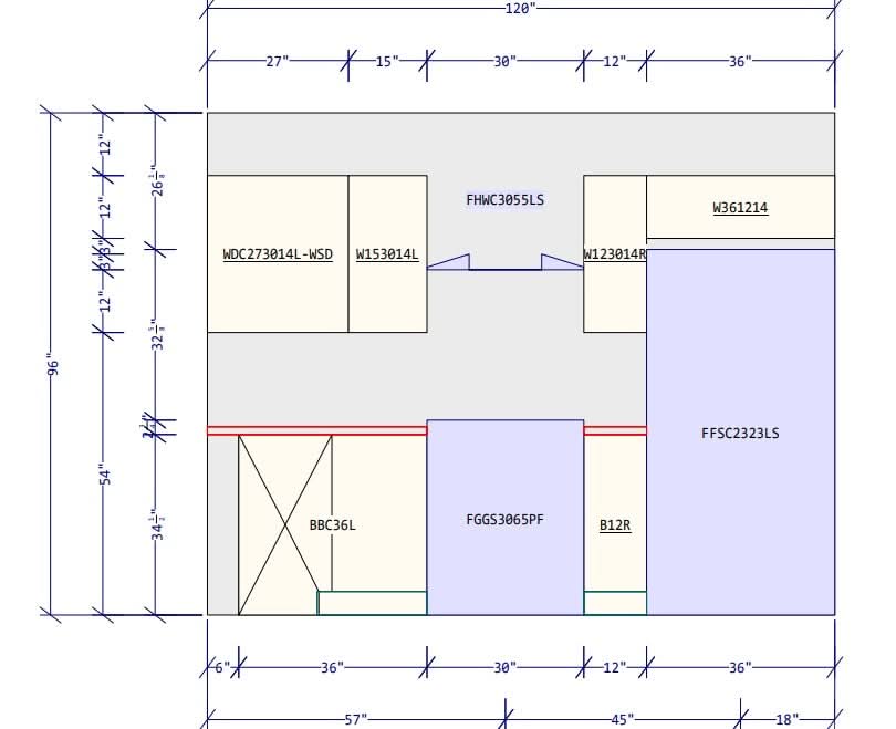 Snow White Inset Shaker - Size 10' x 10' - Complete Kitchen Cabinet Package $4,535.79