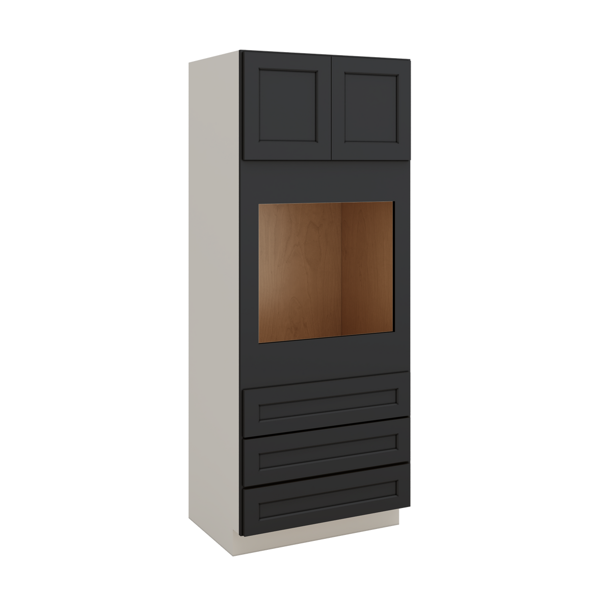 Wall Oven Cabinet Black single Double