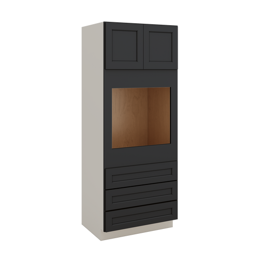 Wall Oven Cabinet Black single Double