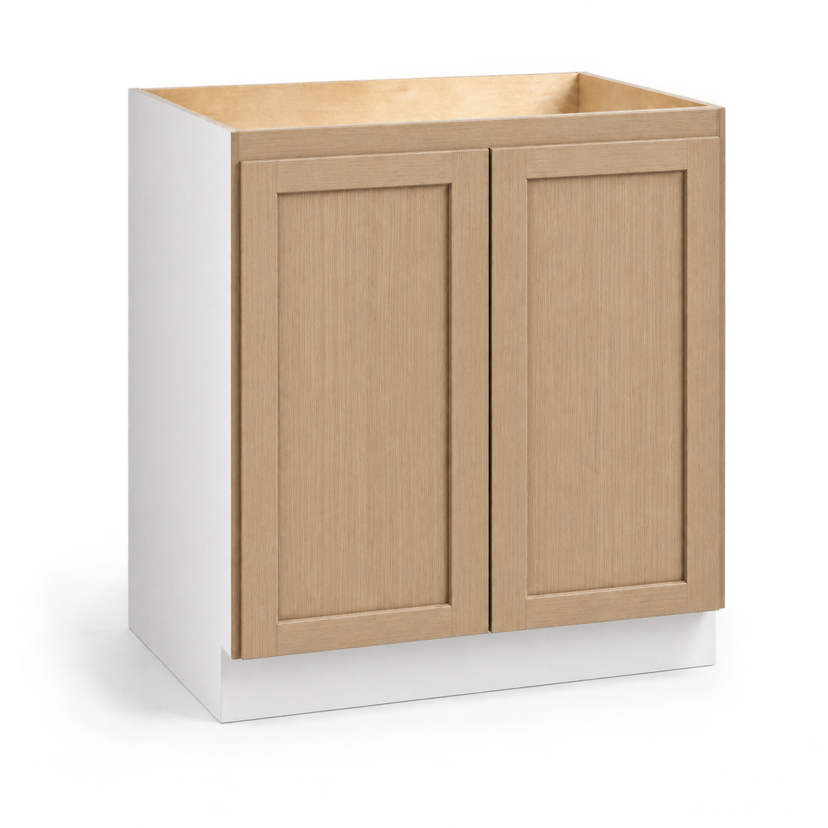 Rift Oak shaker full-height two-door base cabinet