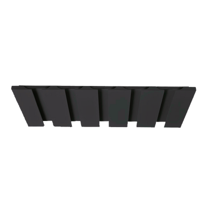 Wine Glass Holder 15HNS Hermosa Noir Black Shaker Shelf 1-1/4" Overlay