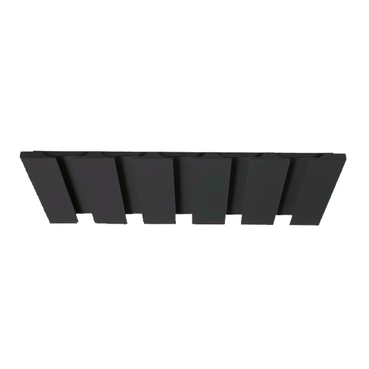 Wine Glass Holder 15HNS Hermosa Noir Black Shaker Shelf 1-1/4" Overlay